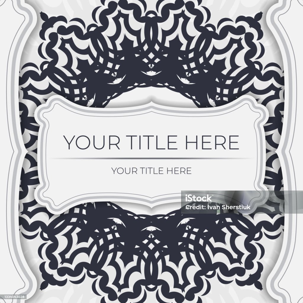 Postcard Color Patterns Vintage Light Color Postcard Template With Abstract Patterns Printready ...