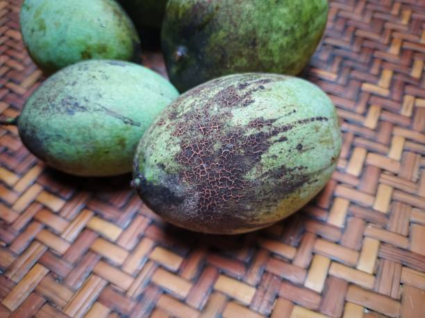 istock Mangoes on wooven bamboo 1334047286
