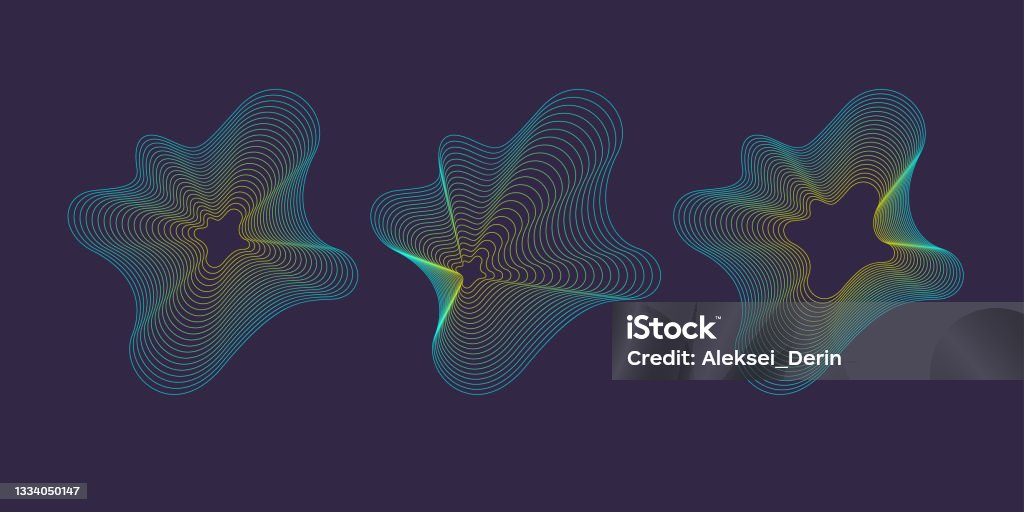 Modern Vector Abstract Element With Colored Lines Illustration Suitable ...