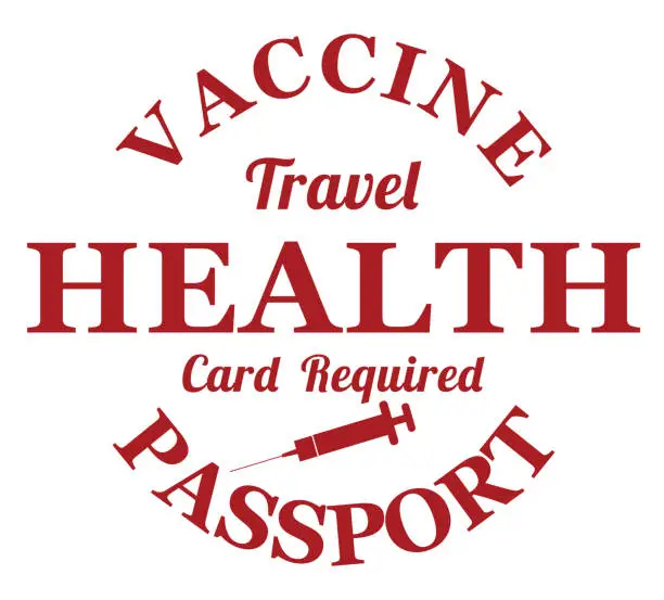 Vector illustration of Vaccine passport