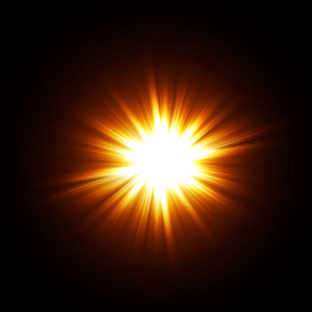 istock Abstract explosion of bright lines with light in the center. 1334056774