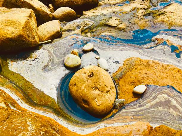 istock Beautiful Rocks by the beach 1334057667