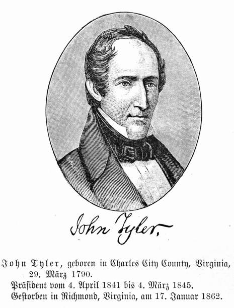 illustrations, cliparts, dessins animés et icônes de le président américain john tyler - john tyler