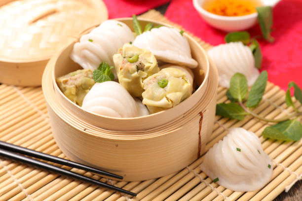 istock dumpling- dim sum- asian food 1334069891