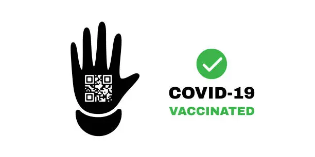 Vector illustration of Covid-19 vaccinated concept illustration