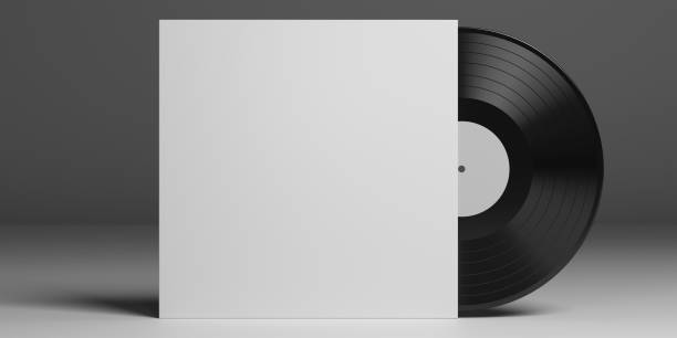 istock Vinyl record in cardboard cover mockup 1334081737