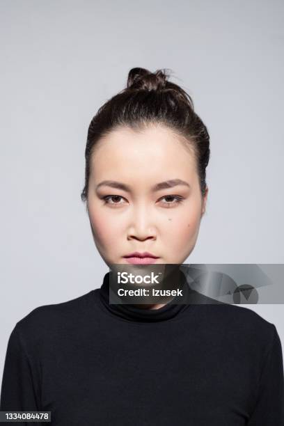 Angry Asian Young Woman Stock Photo - Download Image Now - Anger, Displeased, Women