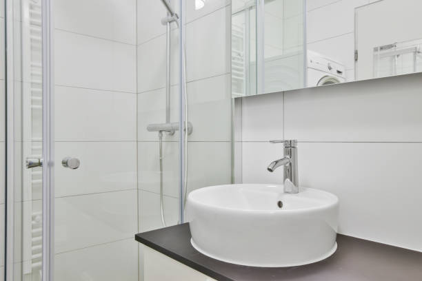 istock Interior design of beautiful and elegant bathroom 1334094382