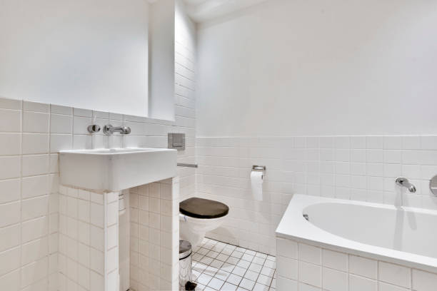 istock Interior design of beautiful and elegant bathroom 1334094699
