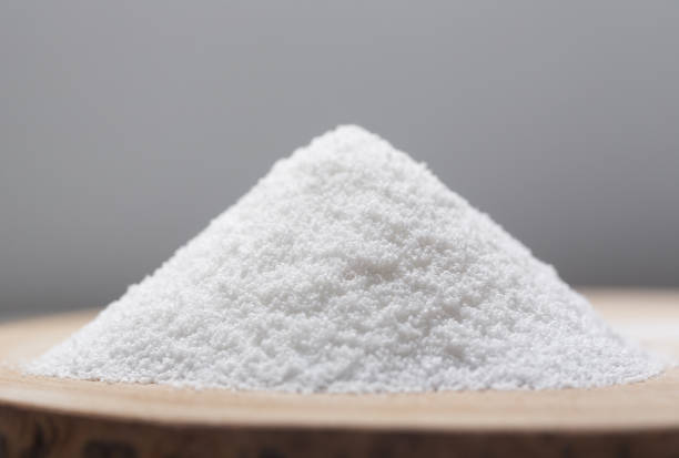 Piled heap of sweetener in the form of a heap stock photo