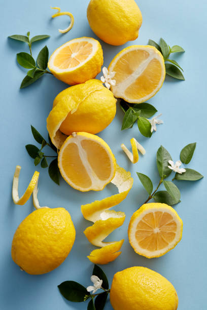 istock Yellow Lemons Close-up Background Or Texture 1334105281