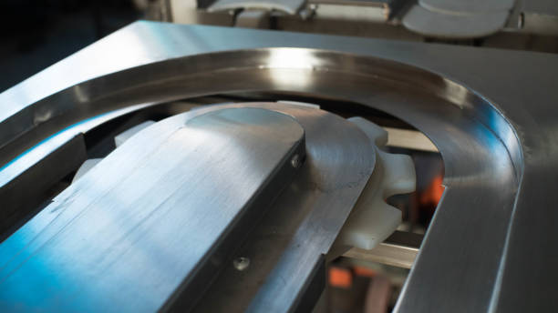 istock The sushi conveyor ends with plastic gears. 1334105958