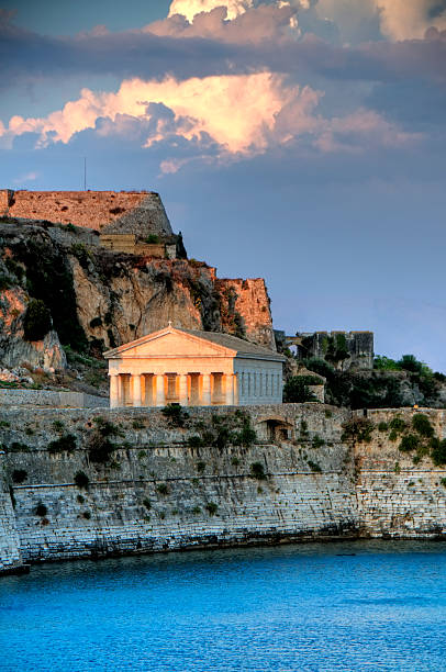istock Hellenic temple at Corfu island 133410790