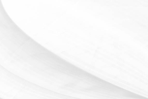 istock beautiful Clean fashion woven soft fabric abstract smooth curve shape decorative textile white background 1334109663
