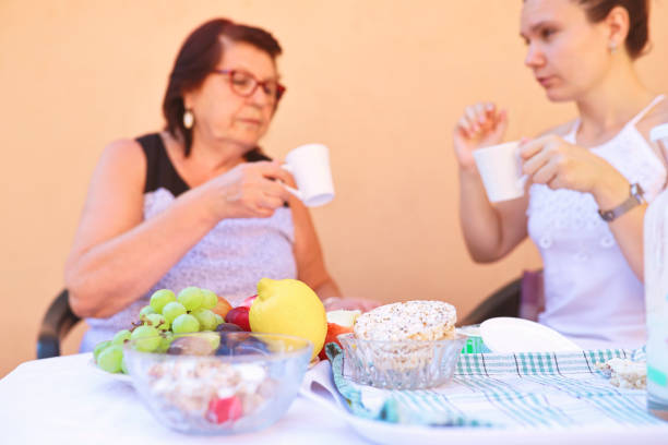 istock Coffee with grandmother 1334110830