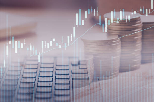 istock Abstract background for technology business concept, stock market. 1334117072