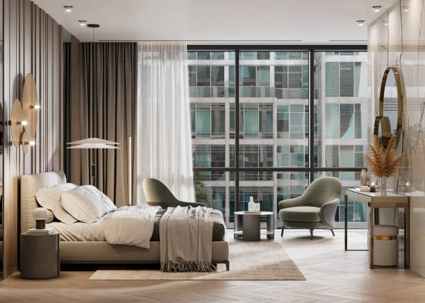 istock 3D digital rendering of a luxury hotel suite 1334117383