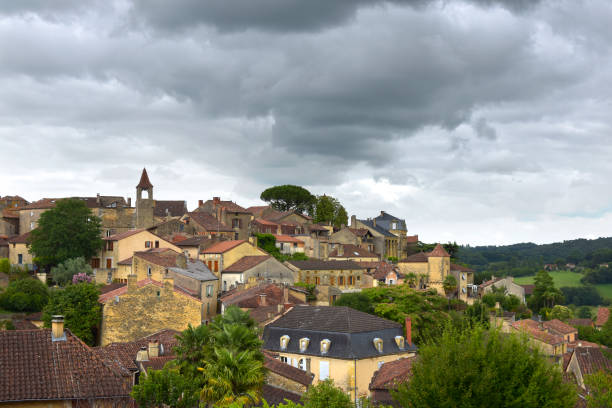 sky clouds ancient village