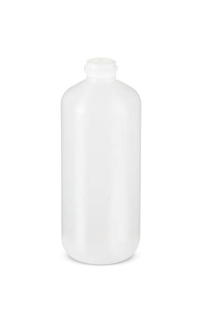 istock Isolated white 1L plastic bottle. Clipping path included. 1334126575