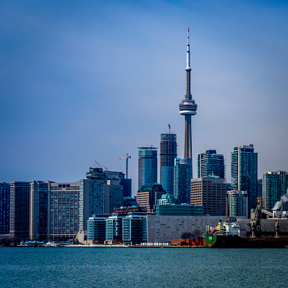 Toronto Canada - 13 April 2014: Toronto downtown waterfront