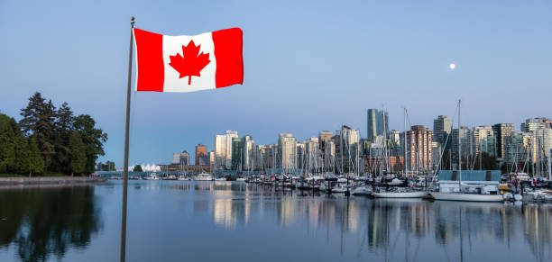 istock Downtown Modern City Skyline in Coal Harbour viewed from Stanley Park 1334132516