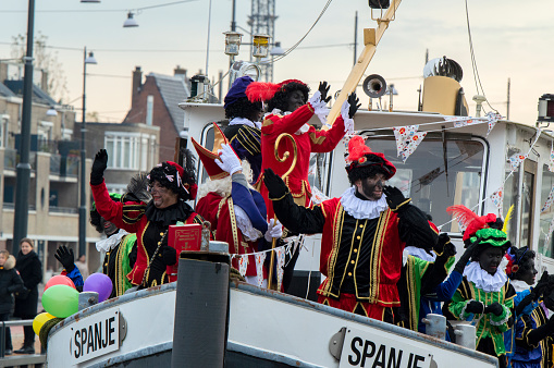 Sinterklaas Boat Arriving At Diemen The Netherlands 16-11-2019