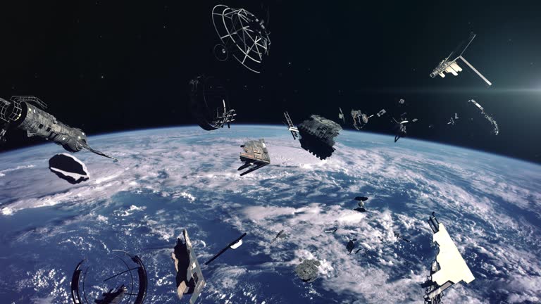 Space Junk Floating in Earth Orbit - Abandoned Satellites and Rocket Parts