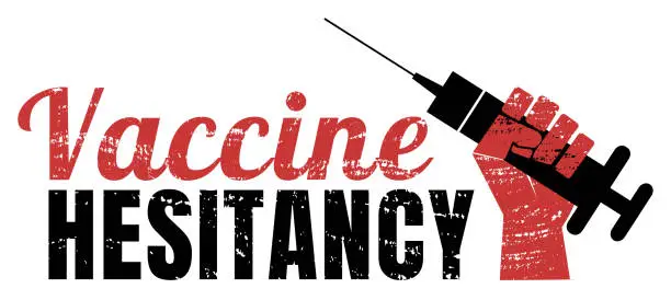 Vector illustration of Vaccine hesitancy