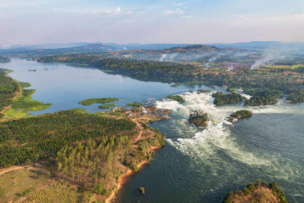 Victoria Nile River with the Busowoko Falls, Uganda