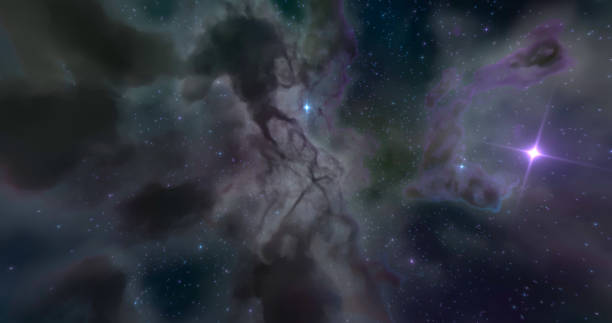 istock 3d rendering. Space background with nebula and stars. Unlimited space. 1334152751