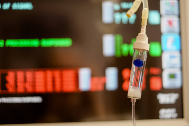istock Hospital room IV Intravenous drip 1334166320