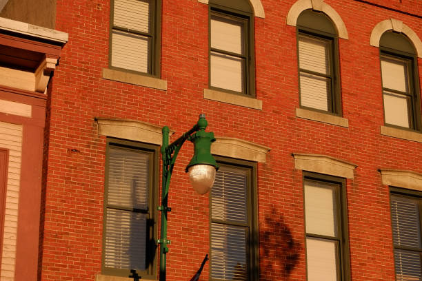istock Old Architecture on the New England Coast at sunset 1334166392