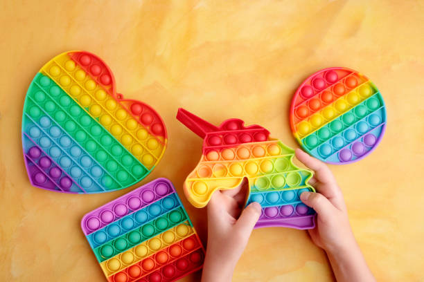 istock Anti stress sensory pop it toys 1334178106