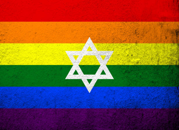 istock Israel Rainbow LGBT pride flag. Grunge background 1334180330