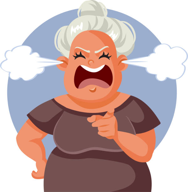 657 Angry Grandma Illustrations & Clip Art - iStock | Angry grandma cane