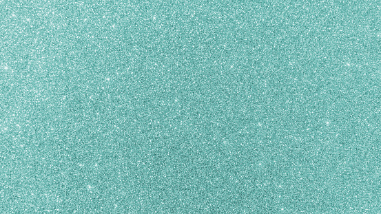 Teal green glitter periwinkle blue background texture sparkling shiny wrapping paper for holiday seasonal wallpaper decoration, greeting and wedding invitation card design element