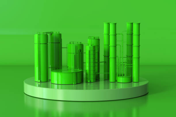 istock Green oil refinery plant 1334183081