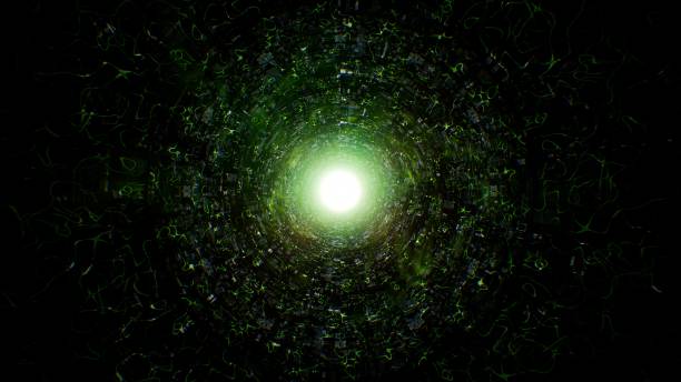 istock Abstract Green Flare Tunnel 1334183203