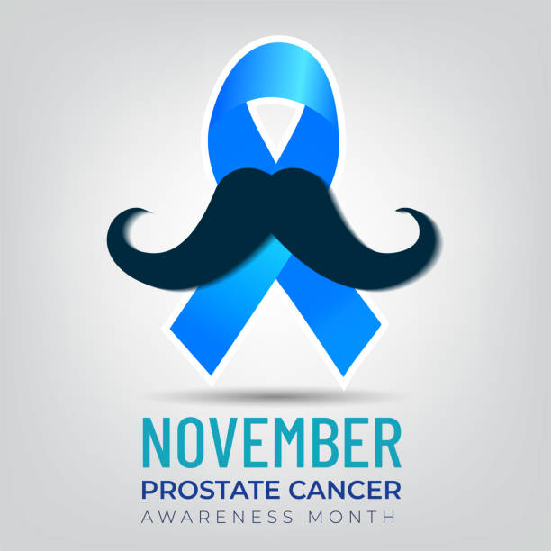 ilustrações, clipart, desenhos animados e ícones de sem mês de conscientização para o câncer de próstata. - novembro azul
