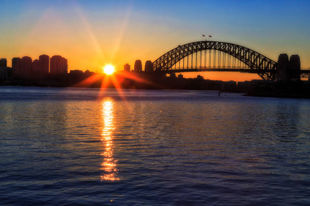 istock Sydney Bridge Sun rise from balmain 1334202523