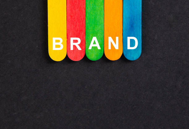 istock Business concept.Text BRAND writing on colored sticks on wooden background. 1334208629