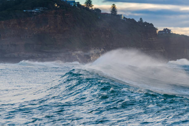 istock Surfs up - sunrise seascape 1334210651