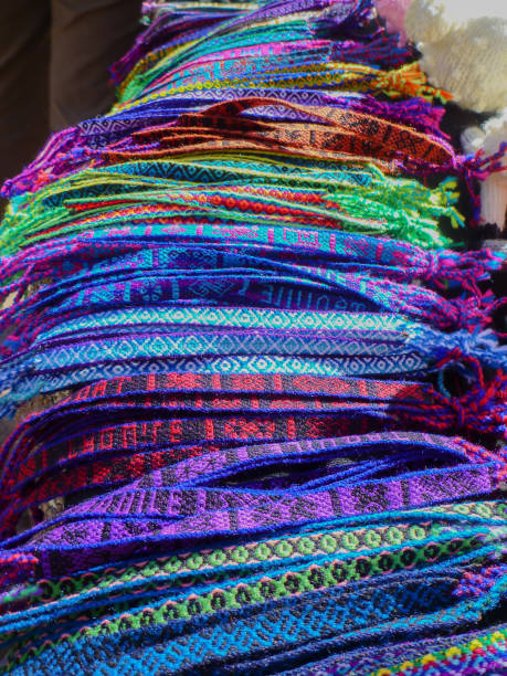 istock Many handmade bracelets lined up as souvenirs in Peru 1334213330