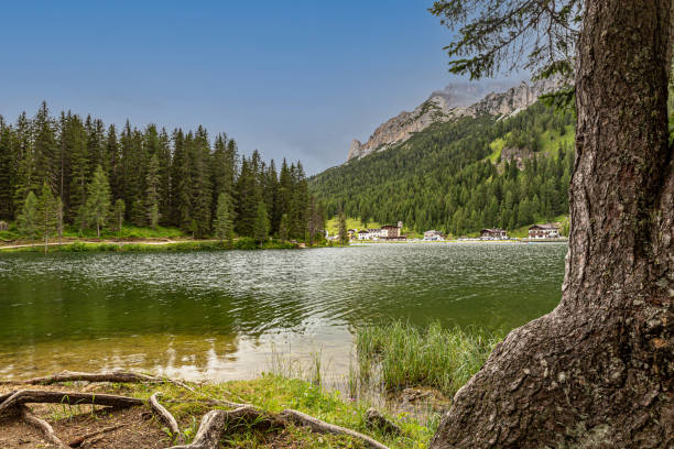 istock view of Lake Misurina 1334231049