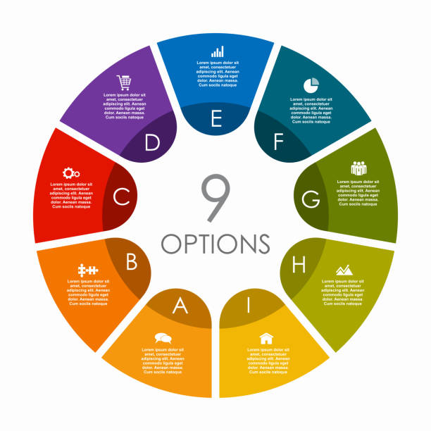 infografik-designvorlage mit platz für ihre daten. vektorillustration. - flowing action flow chart process chart stock-grafiken, -clipart, -cartoons und -symbole