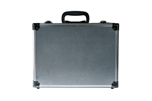 istock Metal case isolated on white. Ready for clipping path. 1334237138