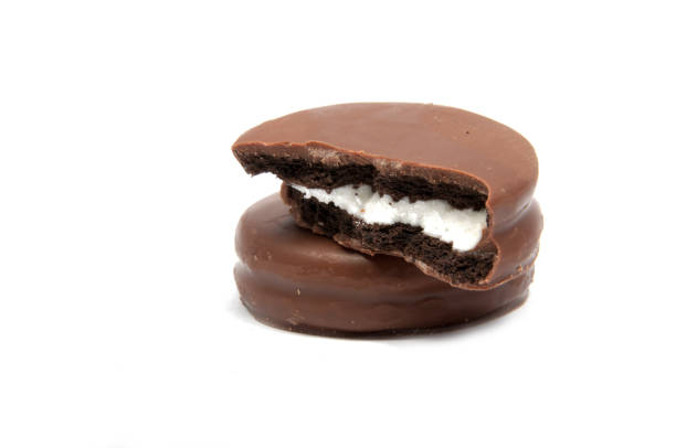 istock Tasty cookies isolated on the white 1334237465