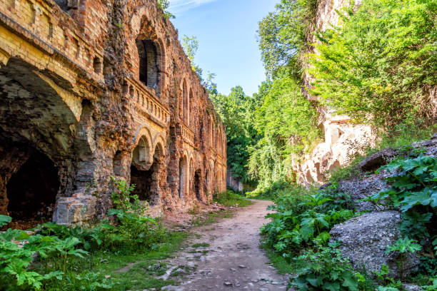 istock Fort Tarakanov. Abandoned, destroyed, defensive structure. Ukraine. Rovenskaya region. 1334239701