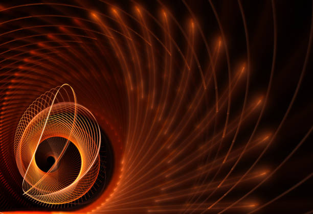 istock Abstract color dynamic background with lighting effect. Fractal wavy. Fractal art 1334241819