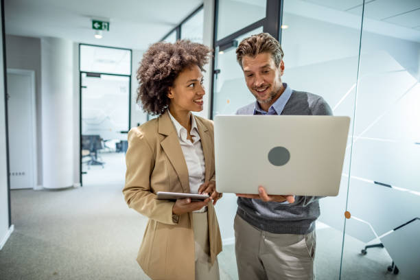 istock Colleagues having a discussion in an office 1334247543